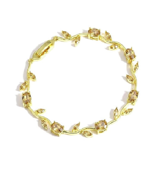 Women’s Crystal Floral Adjustable Bracelet