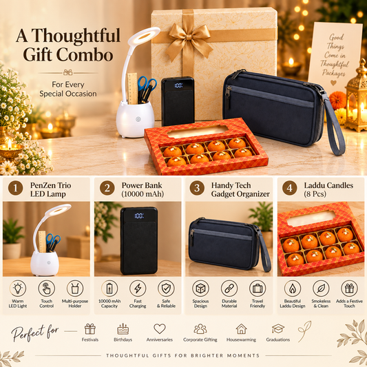Premium Gift Combo – 4-in-1 Thoughtful Celebration Hamper