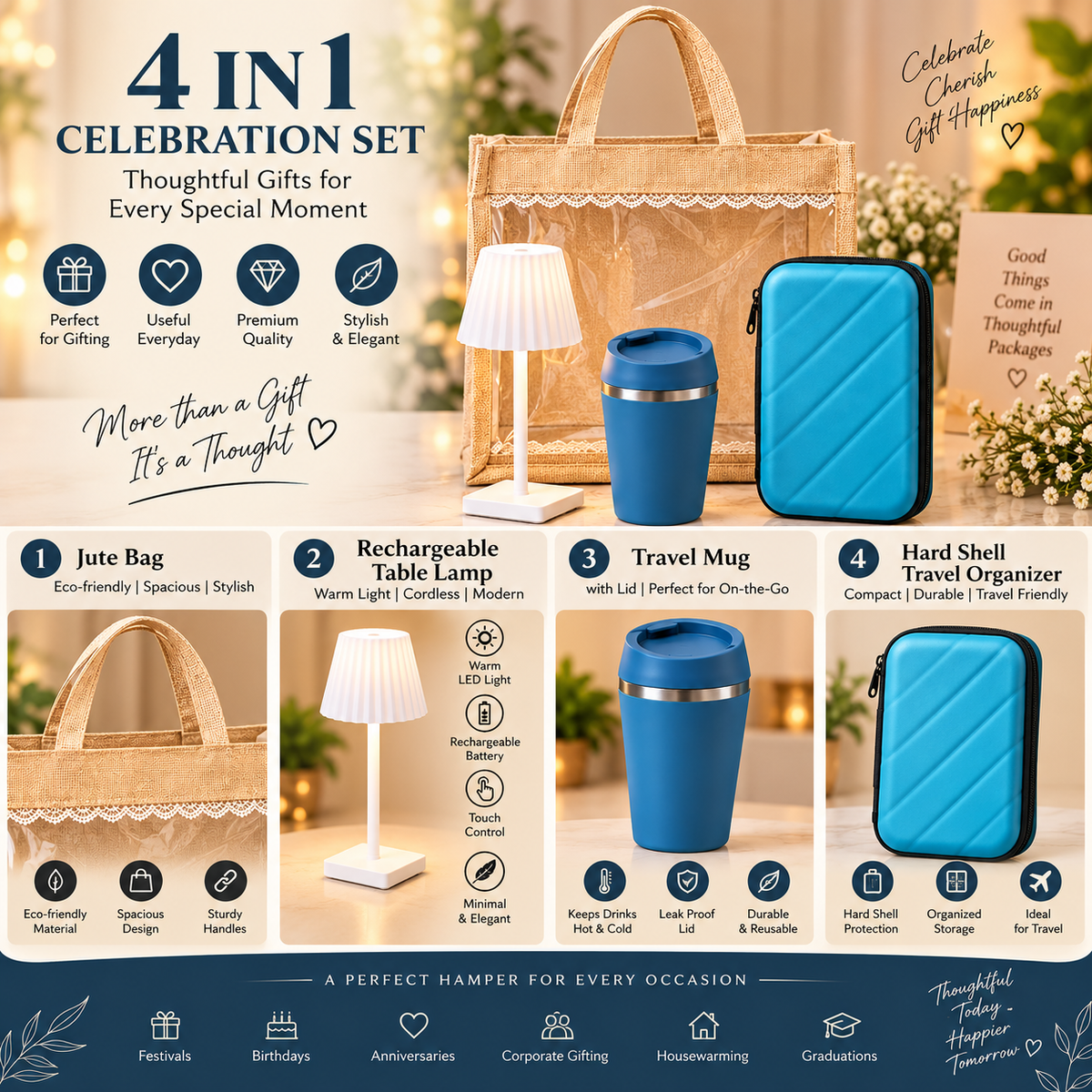 4-in-1 Celebration Gift Hamper