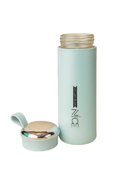 Glass Water Portable Bottle with Loop Cap
