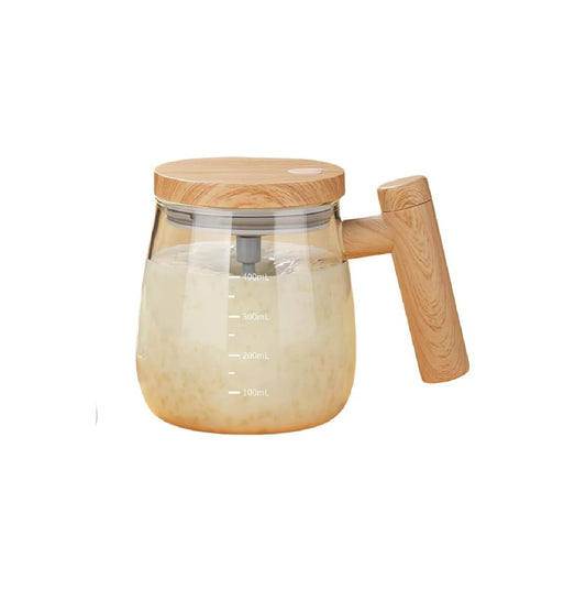 Self Stirring Glass Coffee Mug 400ML