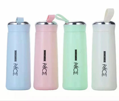 Glass Water Portable Bottle with Loop Cap