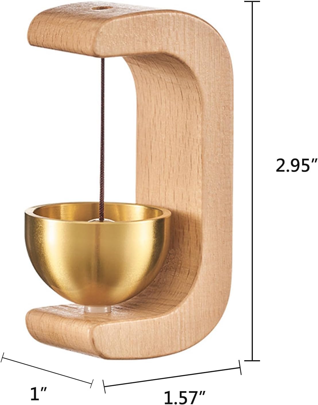 Beech Wood Magnetic Door Bell Chime
