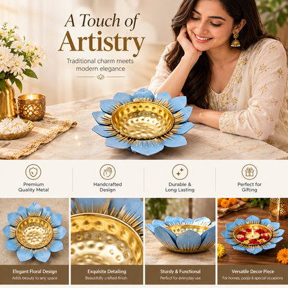 Lotus Decorative Serving Bowl For Home Decor