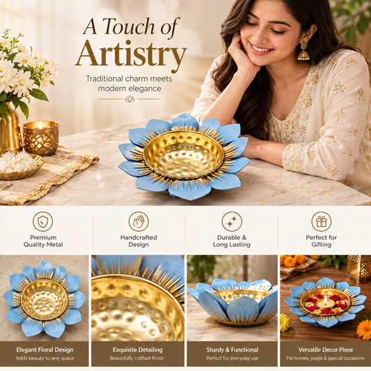 Lotus Decorative Serving Bowl For Home Decor