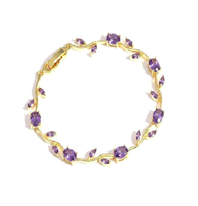 Women’s Crystal Floral Adjustable Bracelet