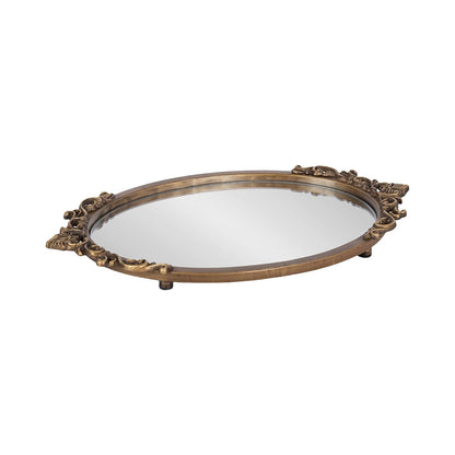 Traditional Tray for Living Room Home Decor with Ornate Detailing