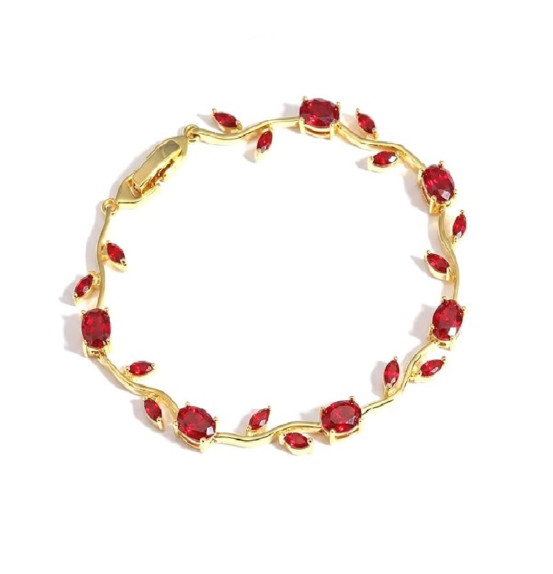 Women’s Crystal Floral Adjustable Bracelet