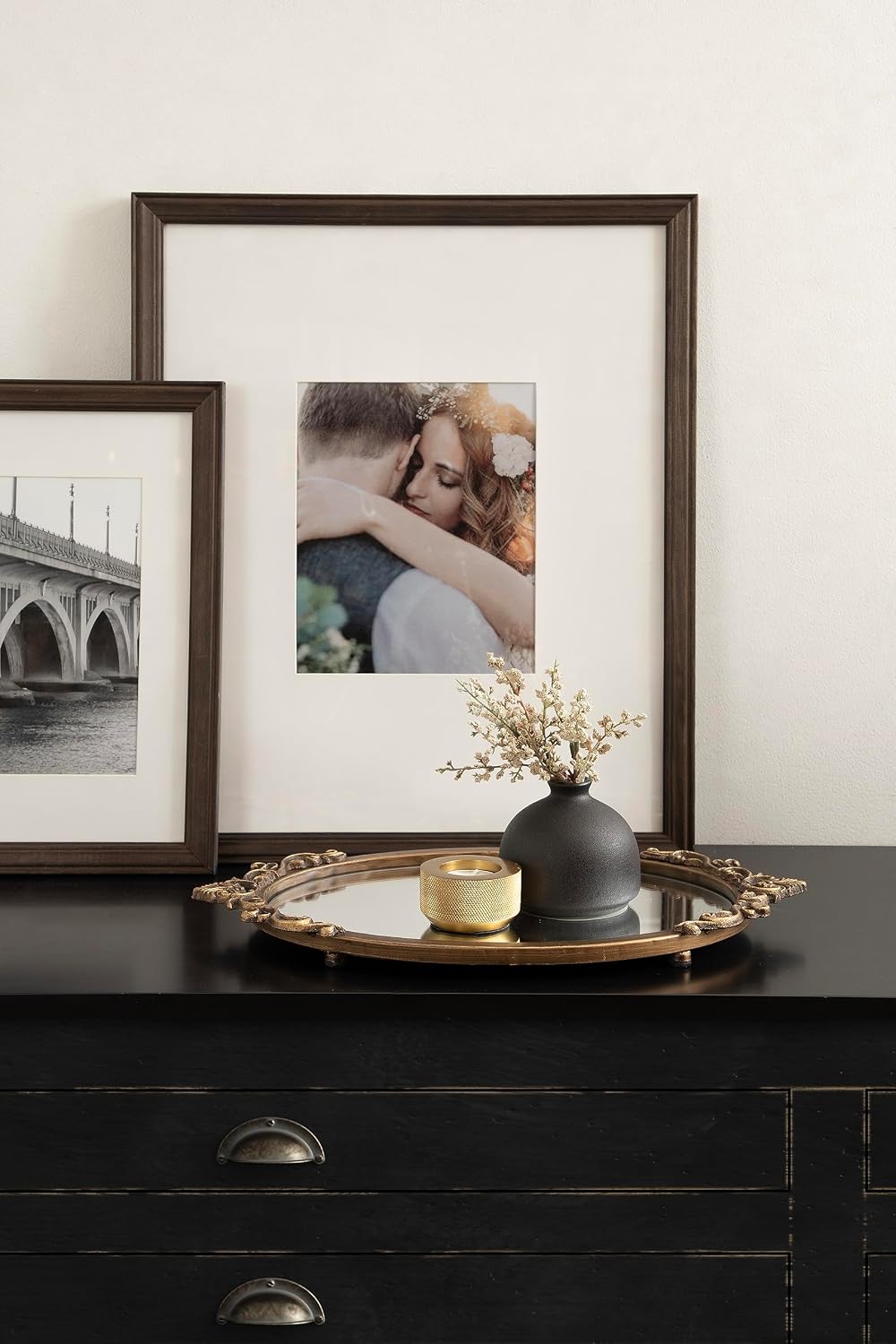 Traditional Tray for Living Room Home Decor with Ornate Detailing