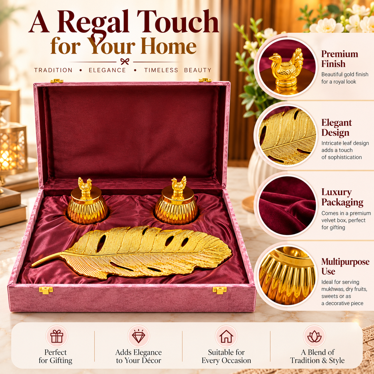 Luxury Gold Gift Set – Elegant Design & Premium Craftsmanship
