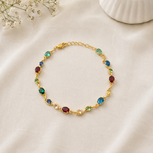 Multicolor Stone Bracelet for Women