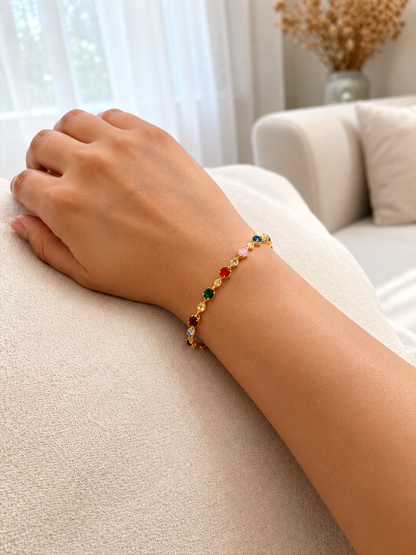 Multicolor Stone Bracelet for Women