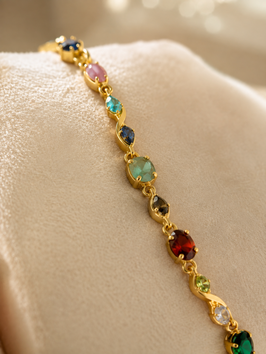 Multicolor Stone Bracelet for Women