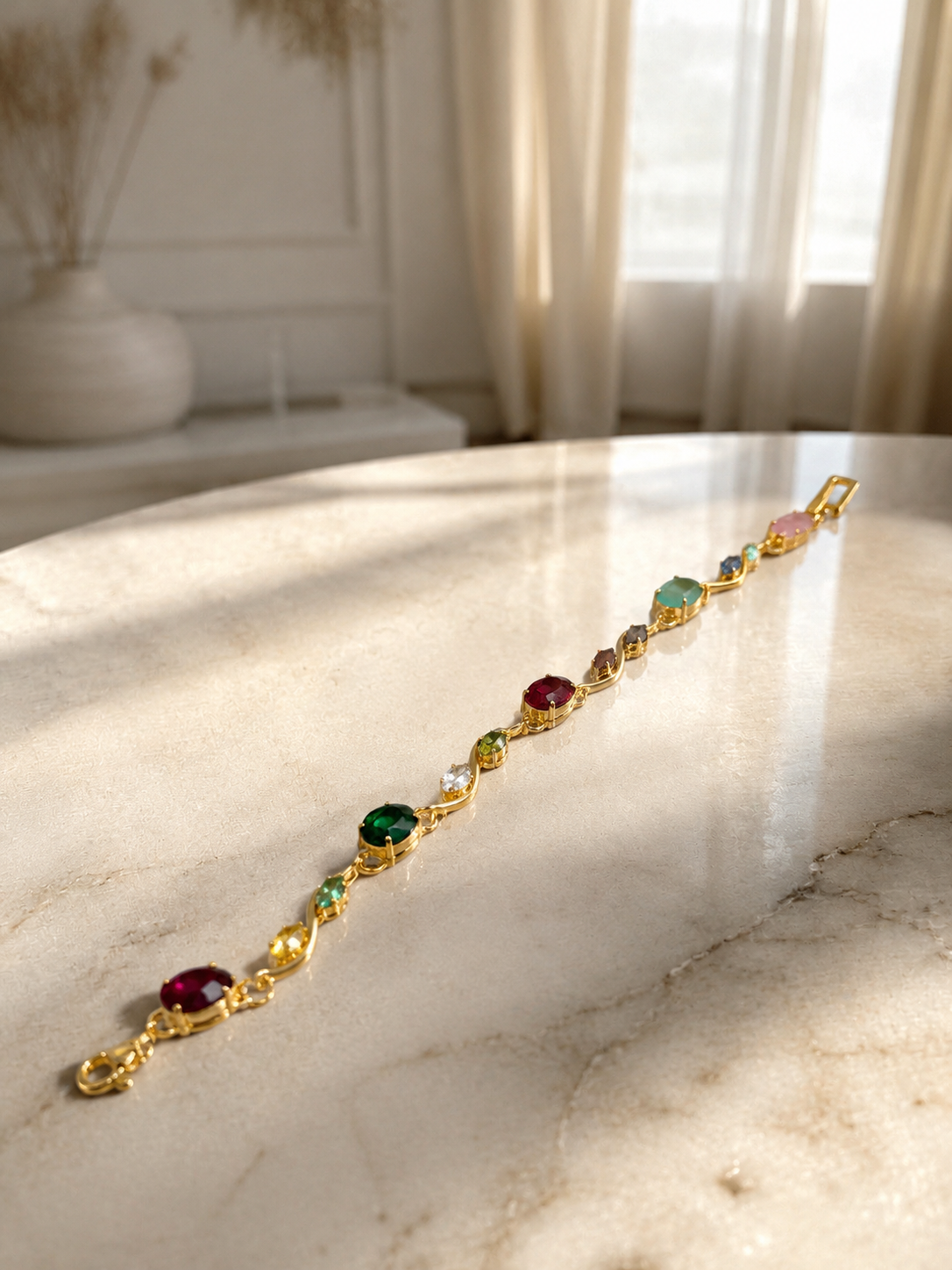 Multicolor Stone Bracelet for Women