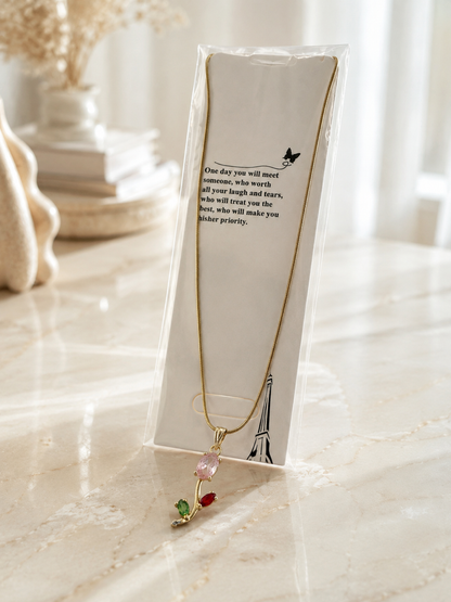 Multicolor Stone Pendant Necklace for Women