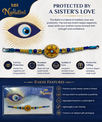 Designer Evil Eye Rakhi for Brother