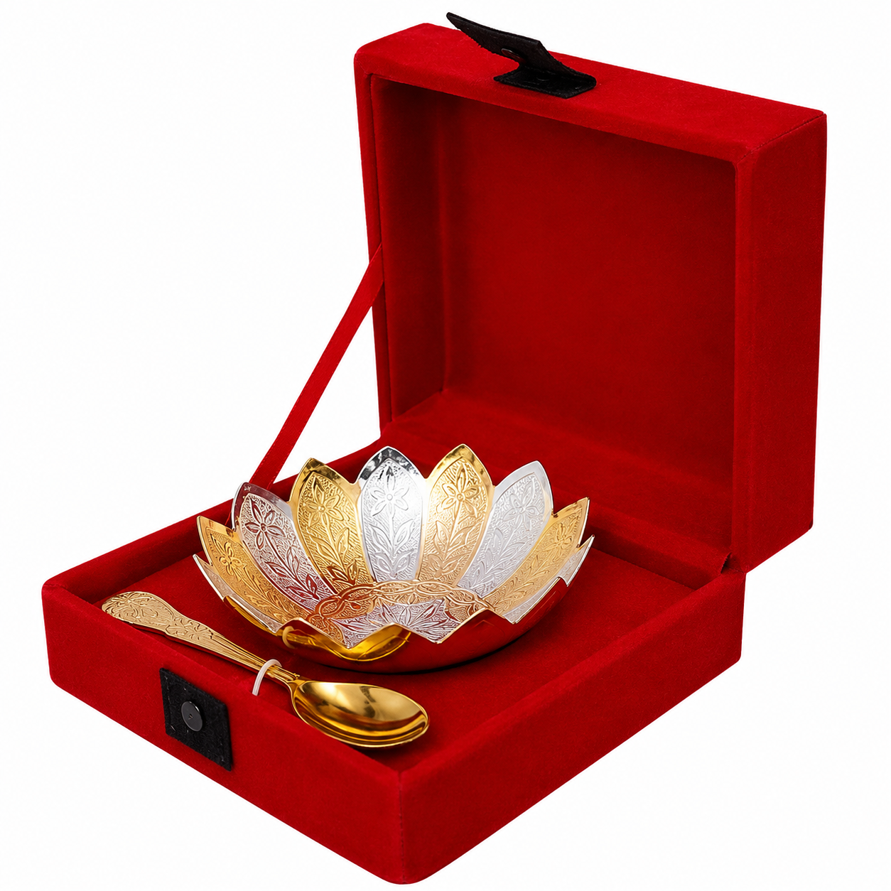 Premium Lotus Dry Fruit Bowl Gift Set