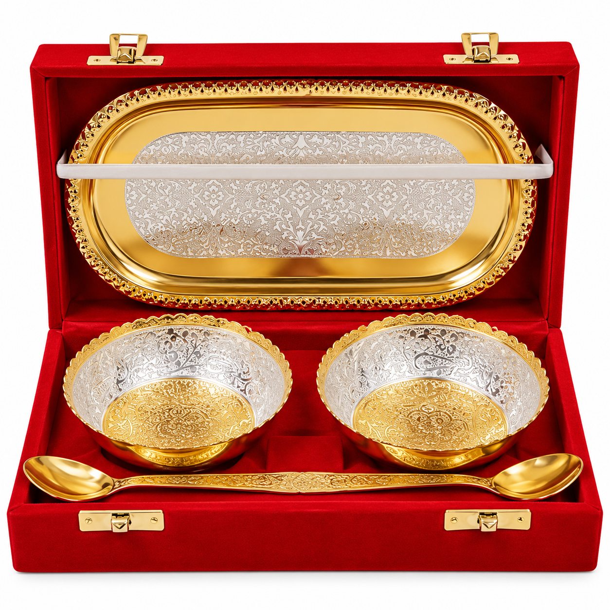 Luxury Dry Fruit Bowl and Tray Gift Set