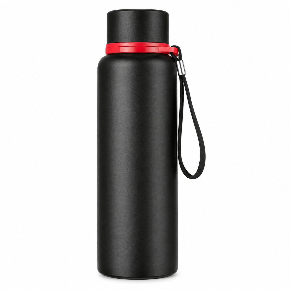 customizable Insulated Stainless Steel Flask with Carry Strap 700ml