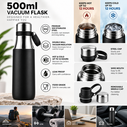customizable Hot & Cold Thermos Flask 500ml