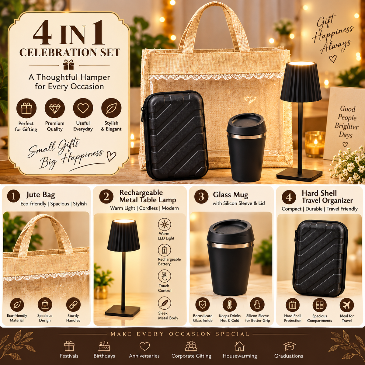 4-in-1 Celebration Gift Hamper