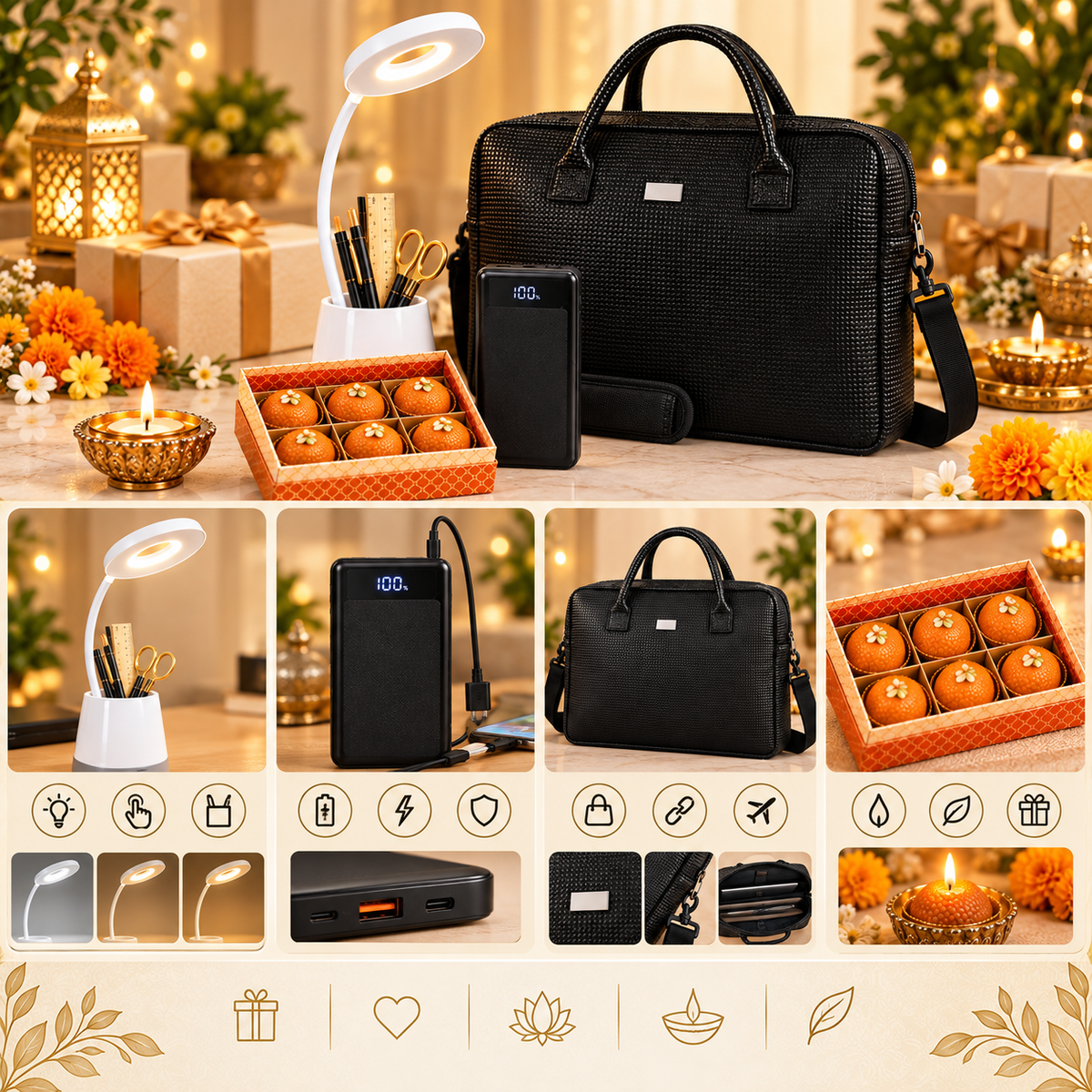 Premium 4-in-1 Diwali Gift Combo