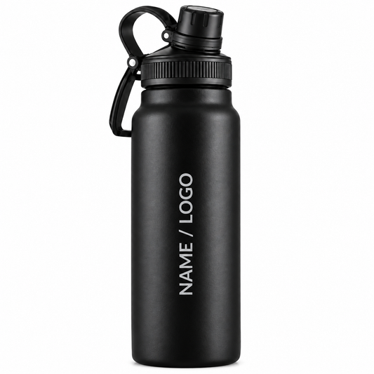 customizable Stainless Steel Flask with Carry Handle 900ml