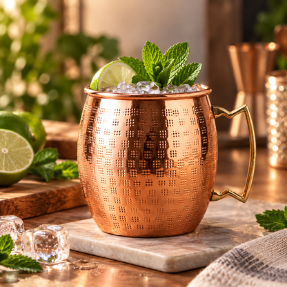 Copper Mule Mug with Brass Handle