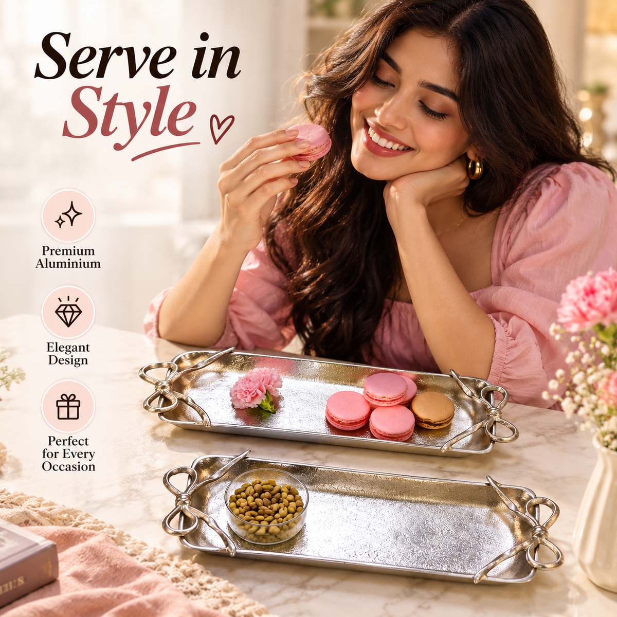 Serve in Style Elegant Aluminium Trays for Every Occasion