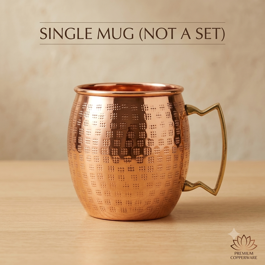 Copper Mule Mug with Brass Handle