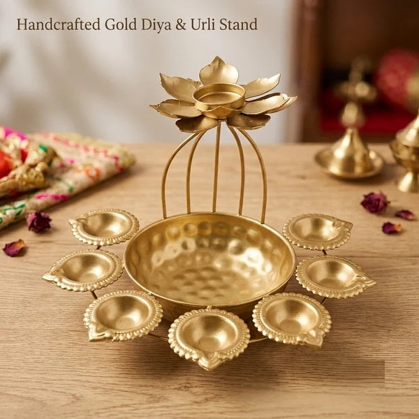 Traditional Finish Multi-Diya for Festive Decor