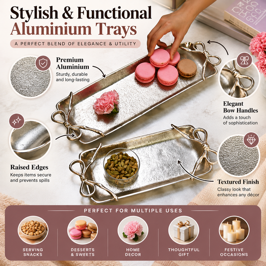 Serve in Style Elegant Aluminium Trays for Every Occasion