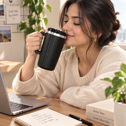 Anti slip Vacuum mug