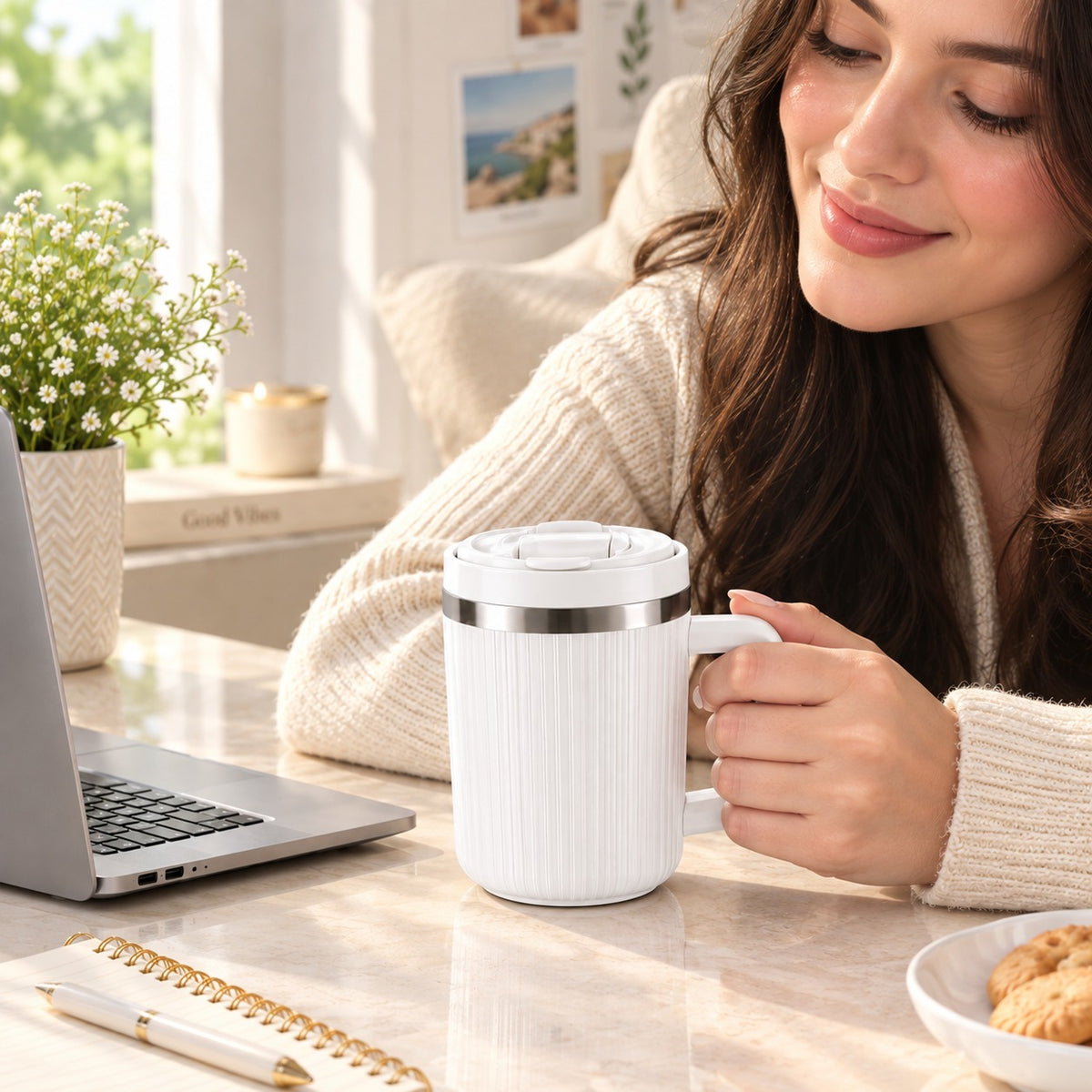 Anti slip Vacuum mug
