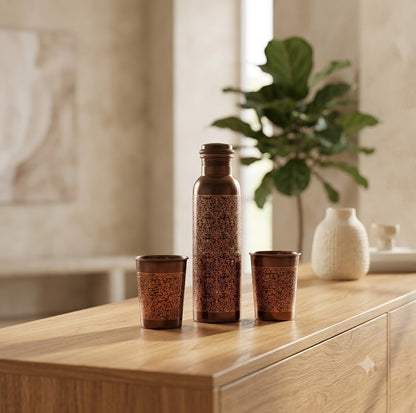 Elegant Copper Drinkware Set