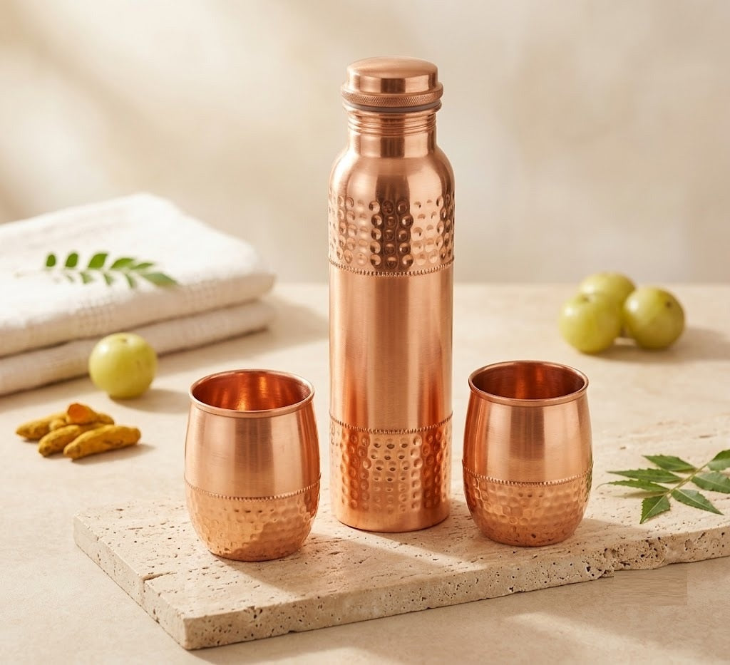 Luxury Copper Drinkware Set