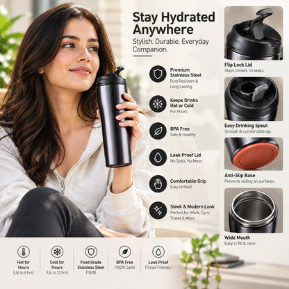 Secure Grip Anti-Slip Tumbler Bottles